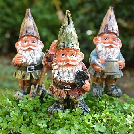 3 Garden Gnome On Sticks Garden Ornaments Pot Gnome Decorations 3 3 Garden Gnome On Sticks Garden Ornaments Pot Gnome Decorations