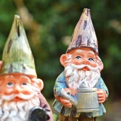 3 Garden Gnome On Sticks Garden Ornaments Pot Gnome Decorations 10 3 Garden Gnome On Sticks Garden Ornaments Pot Gnome Decorations -PlantHub Shop GB019M 7