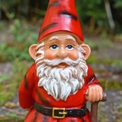 Garden Gnome With Spade Outdoor Garden Ornament 11 Garden Gnome With Spade Outdoor Garden Ornament -PlantHub Shop GB027S 5