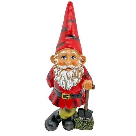 Garden Gnome With Spade Outdoor Garden Ornament 3 Garden Gnome With Spade Outdoor Garden Ornament