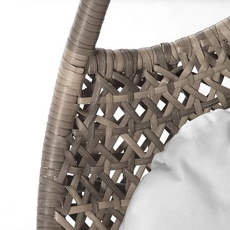 Brampton Luxury Rattan Wicker Outdoor Hanging Cocoon Egg Swing Chair Single 6 Brampton Luxury Rattan Wicker Outdoor Hanging Cocoon Egg Swing Chair Single - Image 4