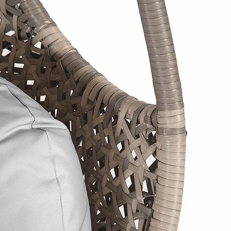 Brampton Luxury Rattan Wicker Outdoor Hanging Cocoon Egg Swing Chair Single 7 Brampton Luxury Rattan Wicker Outdoor Hanging Cocoon Egg Swing Chair Single - Image 5