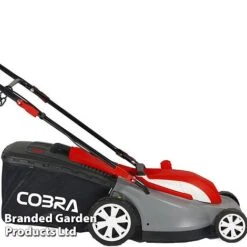 Cobra Electric 38cm Mulching Mower With Rear Roller -PlantHub Shop GTRM 38 Side cropped 1