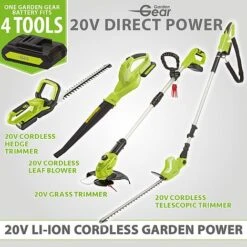 Garden Gear 20V Cordless Lithium-ion Grass Trimmer -PlantHub Shop Garden Gear product group battery diagram3