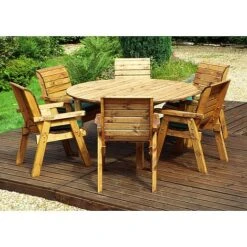6 Seater Round Table Set -PlantHub Shop HB10G20Pic5