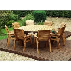 8 Seater Round Table Set -PlantHub Shop HB11G20Pic1