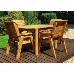 4 Seater Rectangular Table Set -PlantHub Shop HB1220Pic3