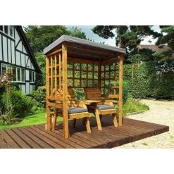 Henley Twin Seat Arbour -PlantHub Shop HB148GR 1