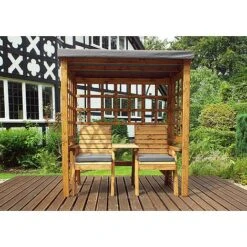 Henley Twin Seat Arbour -PlantHub Shop HB148GR 3