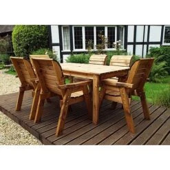 6 Seater Rectangular Table Set -PlantHub Shop HB1520Pic6