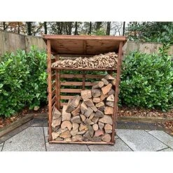 Charles Taylor Wooden Log Store Medium 3 X 2ft 13 Charles Taylor Wooden Log Store Medium 3 X 2ft -PlantHub Shop HB202206