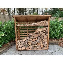 Wooden Log Store Large 5 X 2ft -PlantHub Shop HB203