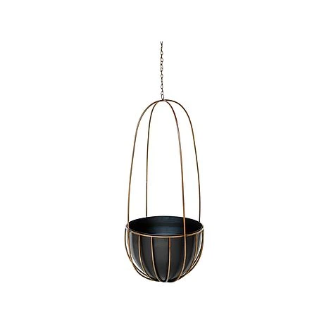 Indoor Kensington Brass Tall Hanging Planter H60Cm D24Cm 4 Indoor Kensington Brass Tall Hanging Planter H60Cm D24Cm - Image 2
