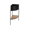 Indoor Kensington Metal Corner Planter Stand In Black H76Cm W30Cm -PlantHub Shop IKMCPSB76 copy