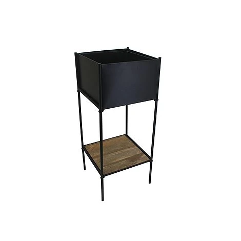 Indoor Kensington Metal Square Planter Stand In Black H76Cm W30Cm 3 Indoor Kensington Metal Square Planter Stand In Black H76Cm W30Cm