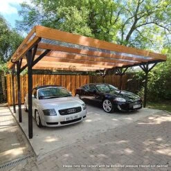 Cerland Jean Double Wooden Carport 6 X 5m -PlantHub Shop IMG 20230608 142910