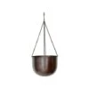Indoor Mayfair Mocha Hanging Planter H16Cm D21Cm -PlantHub Shop IMMHP21