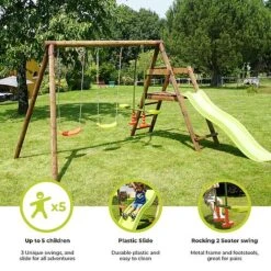 Soulet Figue Climbing Frame With Swings And Slide -PlantHub Shop Infographics20Images10