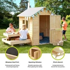 Soulet Tiana Playhouse With Picnic Bench 7 X 4 -PlantHub Shop Infographics20Images21