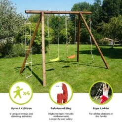 Soulet Ernest Wooden Swing Set -PlantHub Shop Infographics20Images8