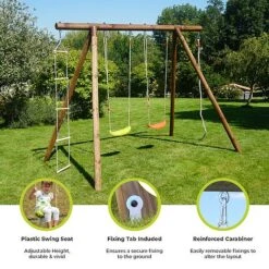 Soulet Ernest Wooden Swing Set -PlantHub Shop Infographics20Images9
