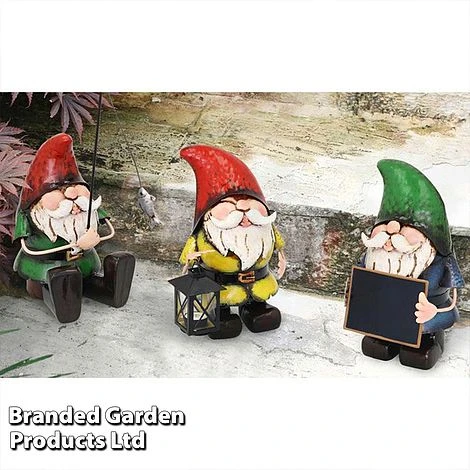 Metal Gnome With Chalk Board 3 Metal Gnome With Chalk Board