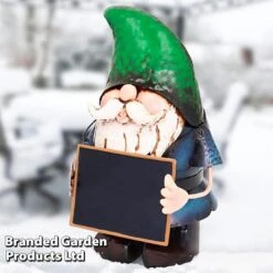 Metal Gnome With Chalk Board 6 Metal Gnome With Chalk Board -PlantHub Shop KC6241 2