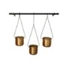 Linear Hanging Planters 81CM Black And Gold -PlantHub Shop LHPB81
