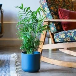 Lisbon Planter Teal H26Cm D26Cm -PlantHub Shop LPT26 1