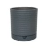 Luna Stoneware Planter & Saucer Grey H20CM D18CM -PlantHub Shop LSPG18