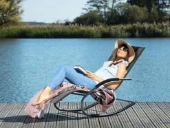 Idooka Mesh Rocking Sun Lounger -PlantHub Shop Lakeside