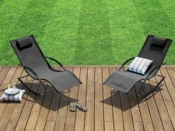 Idooka Mesh Rocking Sun Lounger -PlantHub Shop Lawnside