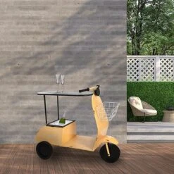 Idooka Green Metal Scooter Side Table 16 Idooka Green Metal Scooter Side Table -PlantHub Shop Lifestyle20Outside20Bar1