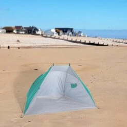 Idooka Outdoors Beach Tent Shelter With Inner Pockets Carrying Pouch UPF 50+ Blue/Green -PlantHub Shop Lifestyle21