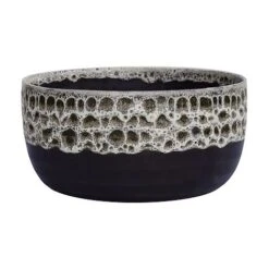 Marble Reactive Glaze Bowl H12.5Cm D25Cm