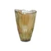 Mocha Rippled Glass Vase H30Cm W20.5Cm 1 Mocha Rippled Glass Vase H30Cm W20.5Cm -PlantHub Shop MRGV30
