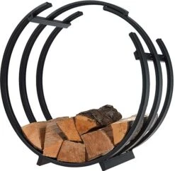 Idooka Wood Basket Log Store Firewood Rack -PlantHub Shop Main20with20Logs1