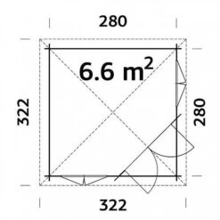 Melanie 6.6m2 Summerhouse 3m X 3m 7 Melanie 6.6m2 Summerhouse 3m X 3m -PlantHub Shop Melanie206.620plan5D1