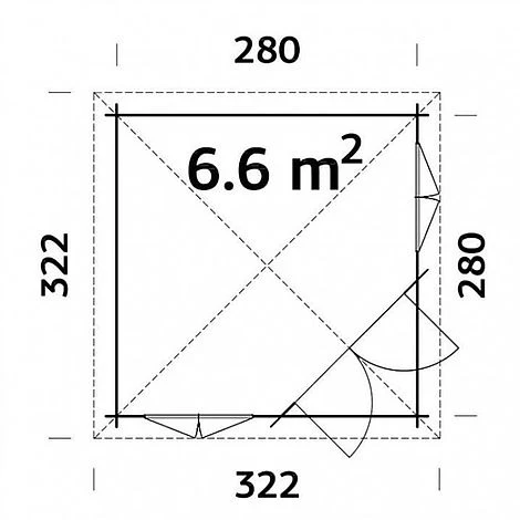Melanie 6.6m2 Summerhouse 3m X 3m 5 Melanie 6.6m2 Summerhouse 3m X 3m - Image 3
