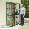 Deluxe Hampton Mini Lean-to Greenhouse Racing Green 1 Deluxe Hampton Mini Lean-to Greenhouse Racing Green -PlantHub Shop Mini Lean Greenhouse KC3581
