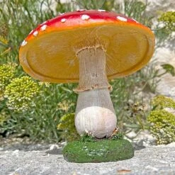 Large Red Cap Mushroom Ornament -PlantHub Shop NJ1035 5