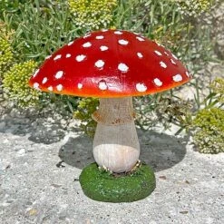 Large Red Cap Mushroom Ornament -PlantHub Shop NJ1035 7