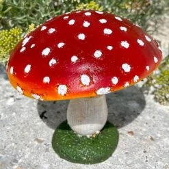 Large Red Cap Mushroom Ornament -PlantHub Shop NJ1035 8