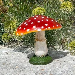 Large Red Cap Mushroom Ornament -PlantHub Shop NJ1035 9