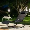 Idooka Mesh Rocking Sun Lounger -PlantHub Shop Night1