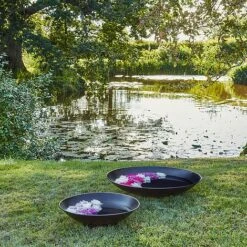 Outdoor Contemporary Reflective Water Bowl H15Cm W51Cm -PlantHub Shop OCRWB51 1