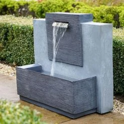 Large Outdoor Contemporary Water Feature Cement H71Cm W80CM 5 Large Outdoor Contemporary Water Feature Cement H71Cm W80CM -PlantHub Shop OCWFCL 1 copy 1