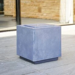 Outdoor Elite LED Cube Waterfeature Cement H40Cm W39Cm -PlantHub Shop OELCWC40 1 copy