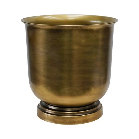 Outdoor Hampton Antique Brass Metal Urn H40Cm W31.5Cm 3 Outdoor Hampton Antique Brass Metal Urn H40Cm W31.5Cm