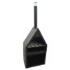 Outdoor Henley Fireplace Black With Grill Iron H168Cm W61Cm -PlantHub Shop OHFBG171 9